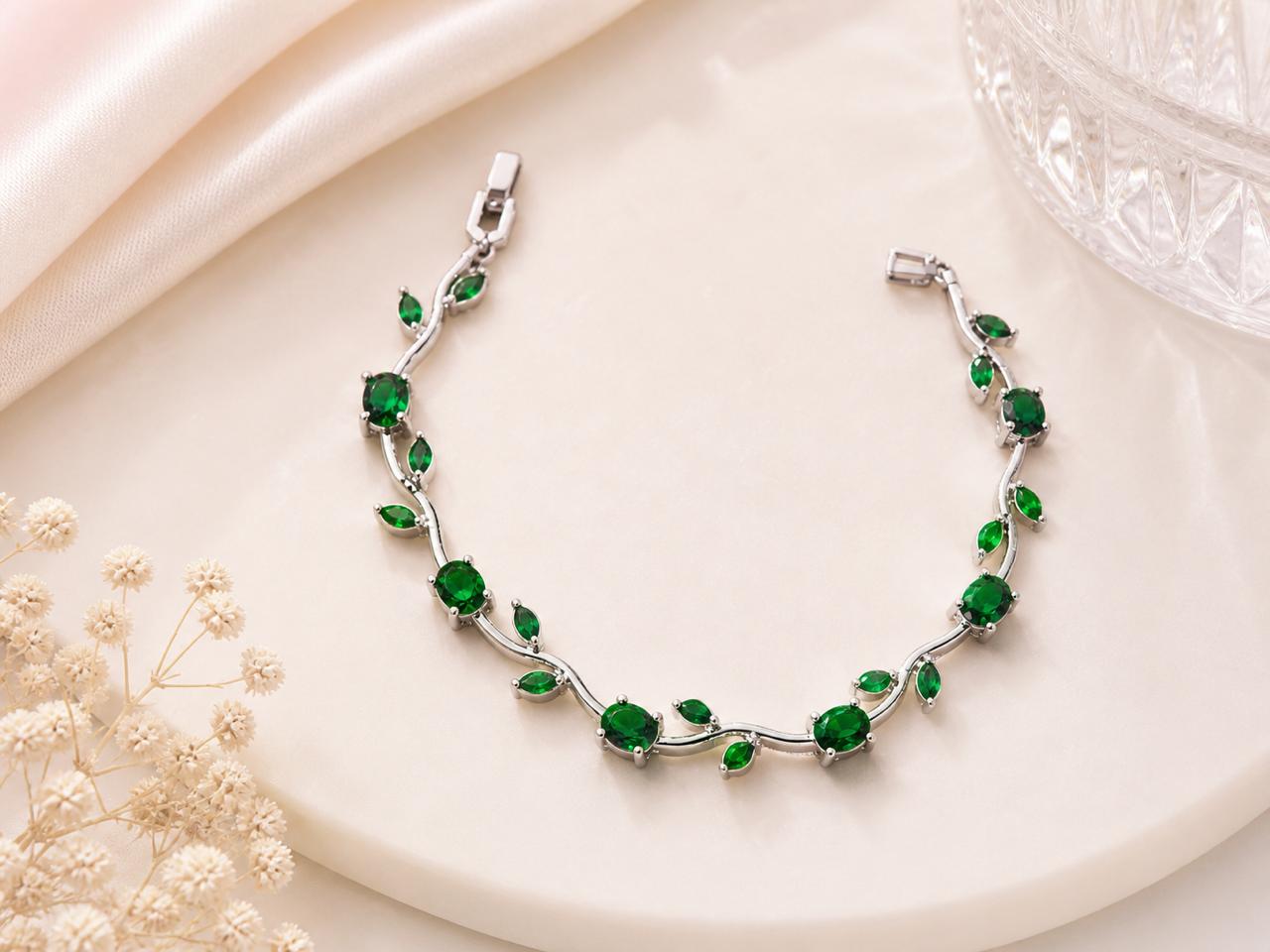 Emerald Tulip Bracelet