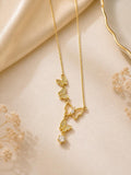Golden Flutter Necklace