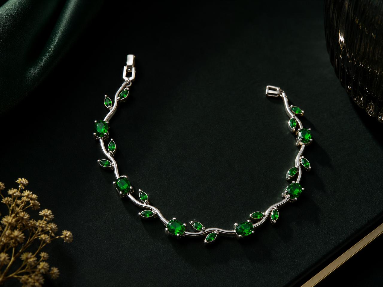 Emerald Tulip Bracelet