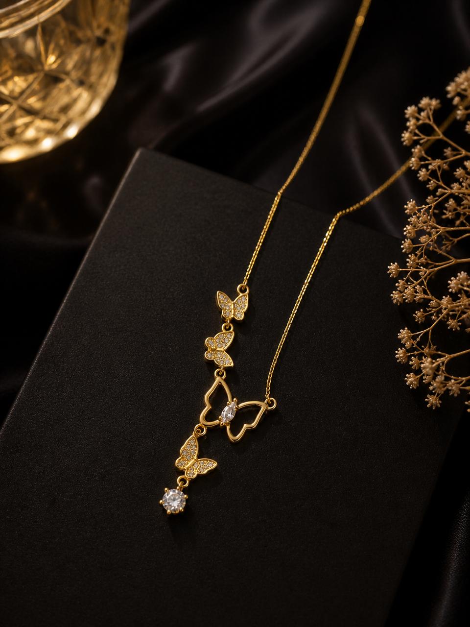 Golden Flutter Necklace